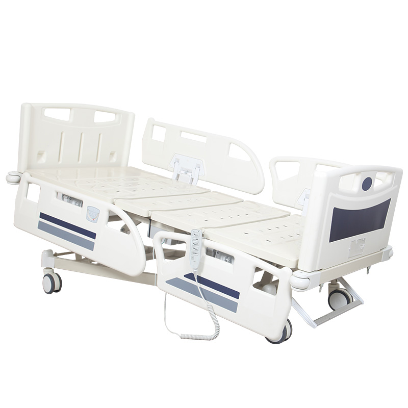 Electric Multifunction Hospital Nursing Bed with ABS Safety Rails
