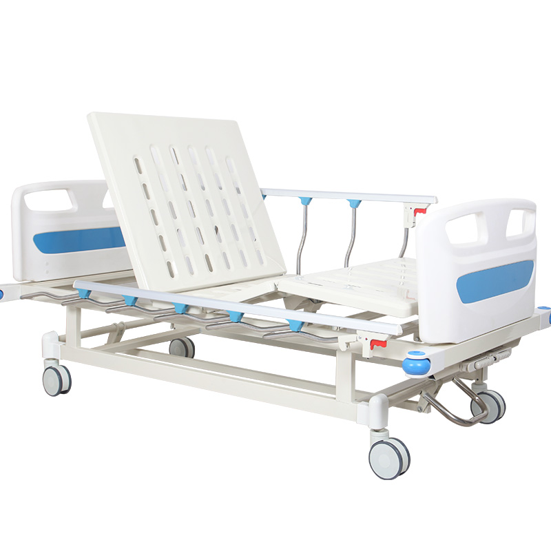 Manual Two Crank Medical Bed for Recovery Care | Adjustable Patient Hospital Bed