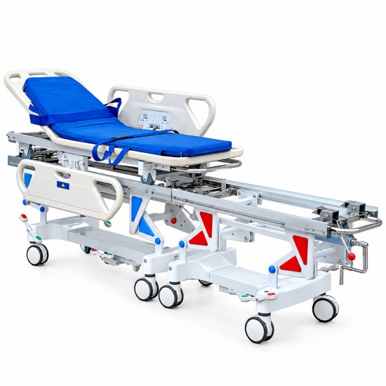 Sliding Patient Transfer Trolley for Reduced-Mobility Hospital Patients