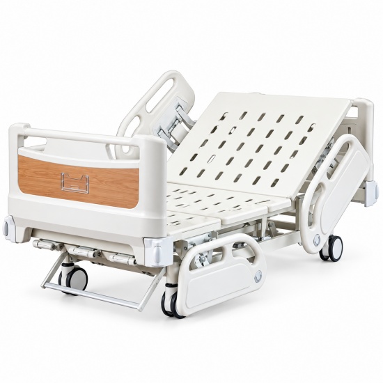 Height Adjustable Manual Hospital Bed for Elderly Patient Care
